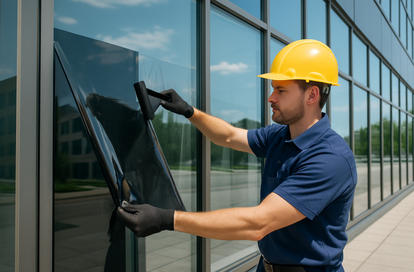 Commercial Window Tinting Installation - Fenessco